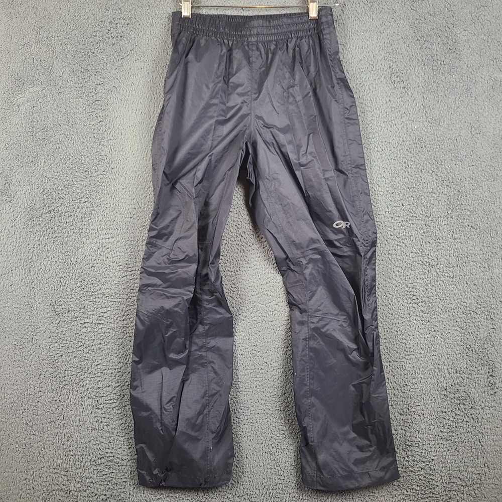 Outdoor Research Womens Apollo Rain Pants Black Ventia Waterproof XS 269186